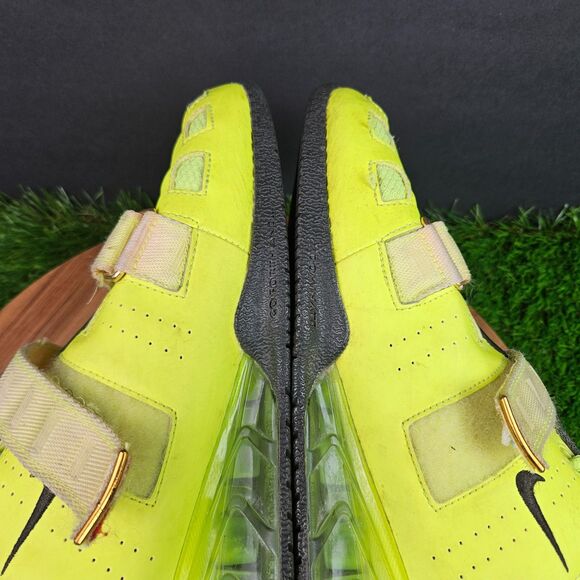 Nike Romaleos 2 Volt Yellow Weightlifting Gym Shoes Straps Men’s Size 10.5 - Picture 12 of 16